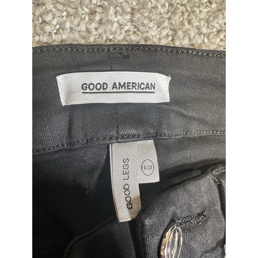 Good American Good Legs Black Skinny Jeans High Rise Women's Size 8/29 NWT - Picture 5 of 10